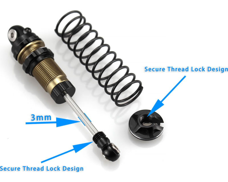 Tap to zoom Aluminum Damper Shock 75MM (2) fits Arrma Mini Kraton REAR