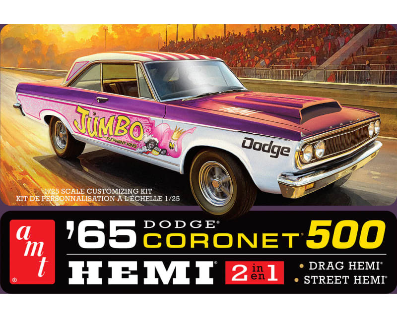 1/25 1965 Dodge Coronet 500 Hardtop HEMI Plastic Model Kit