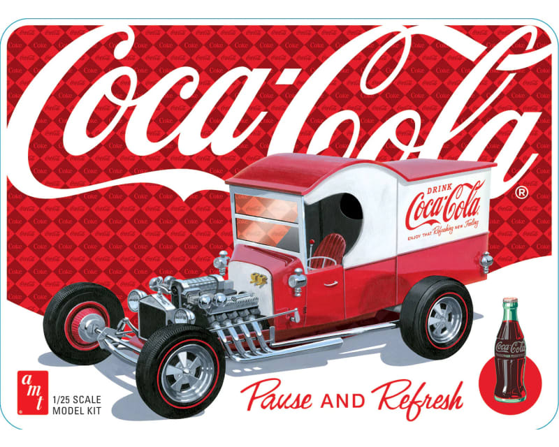 Tap to zoom 1/25 1925 Ford Model T Panel w/Tin Packaging Coca-Cola