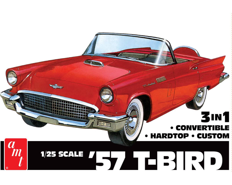 1/25 1957 F0RD Thunderbird Plastic Model Kit
