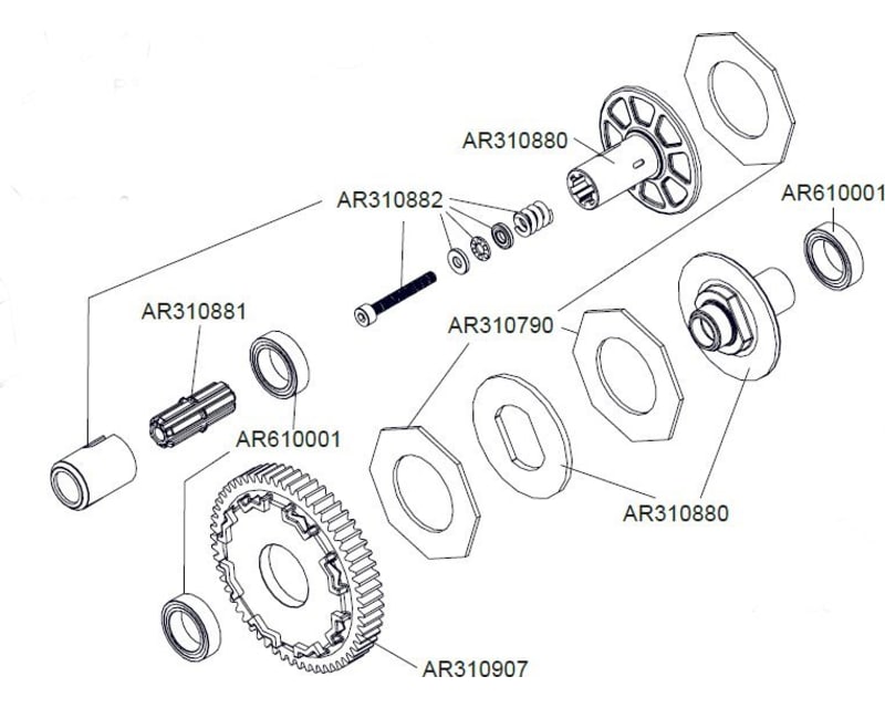 Tap to zoom 57t Mod 0.8 Steel Spur Gear Arrma 1:10 4x4 Blx