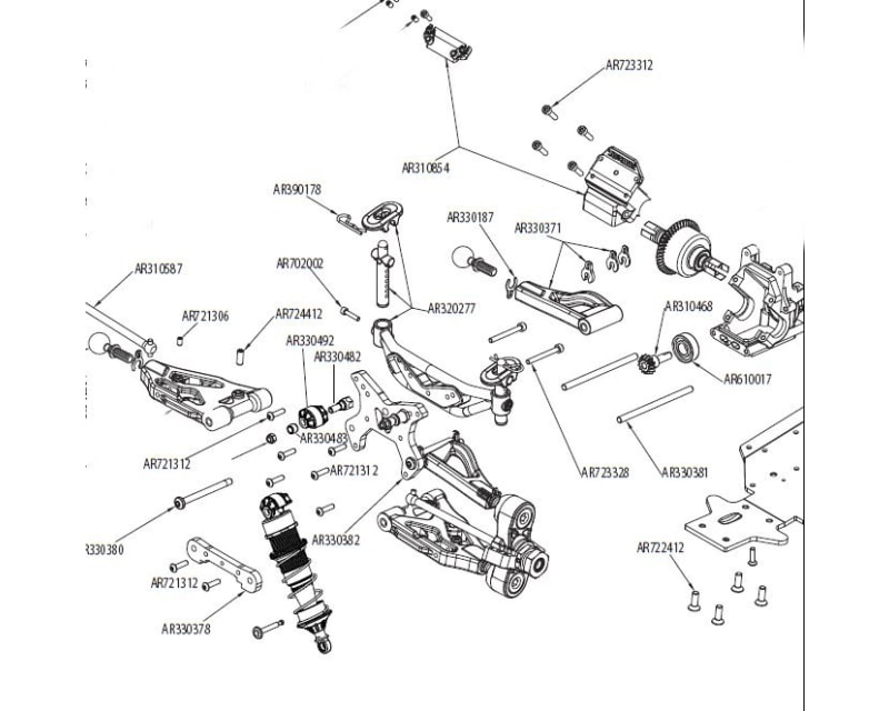 Aluminum Front Lower Front Suspension Arm Mount Arrma 1/8
