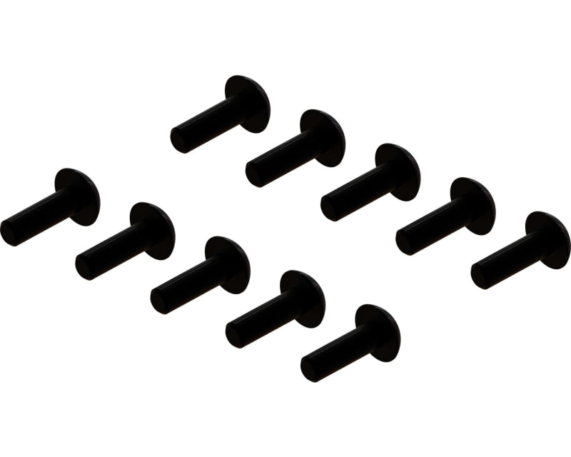 M2.5x8mm Button Head Screw with M3 Head 10 pieces