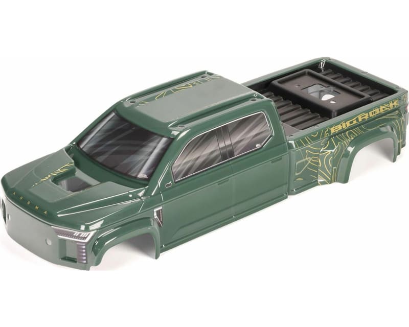BIG ROCK 4X4 Crew Cab Clipless Painted Decaled Trimmed Body Gree photo