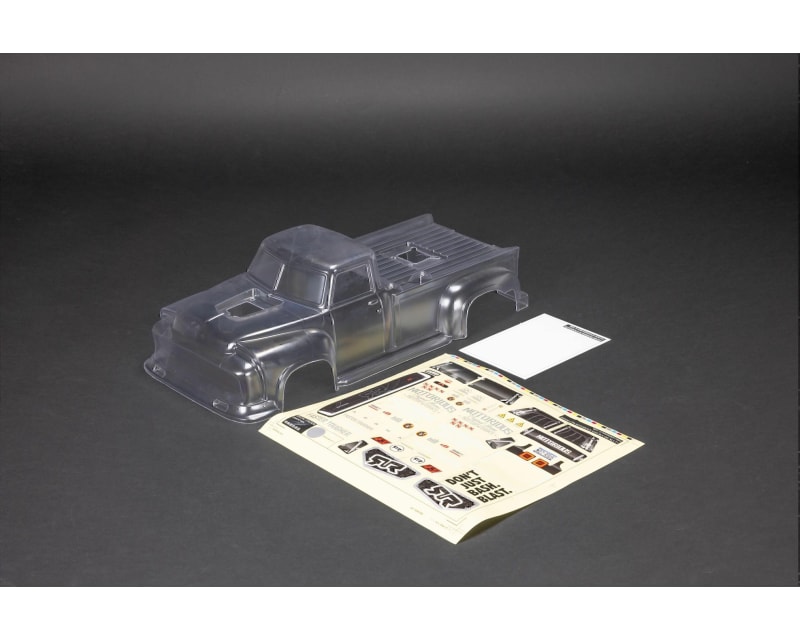 1/8 Clear Body with Decals and Window Mask: NOTORIOUS 6S BLX V6