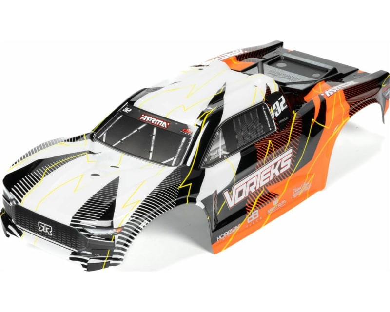 Tap to zoom VORTEKS 2WD Clipless Painted Decaled Body Set Orange