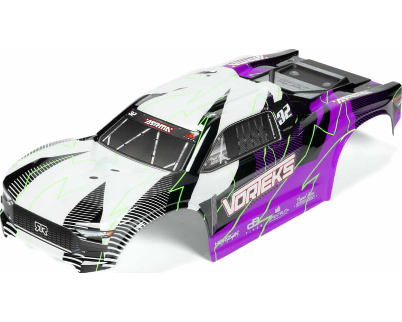 VORTEKS 2WD Clipless Painted Decaled Trimmed Body Set Purple