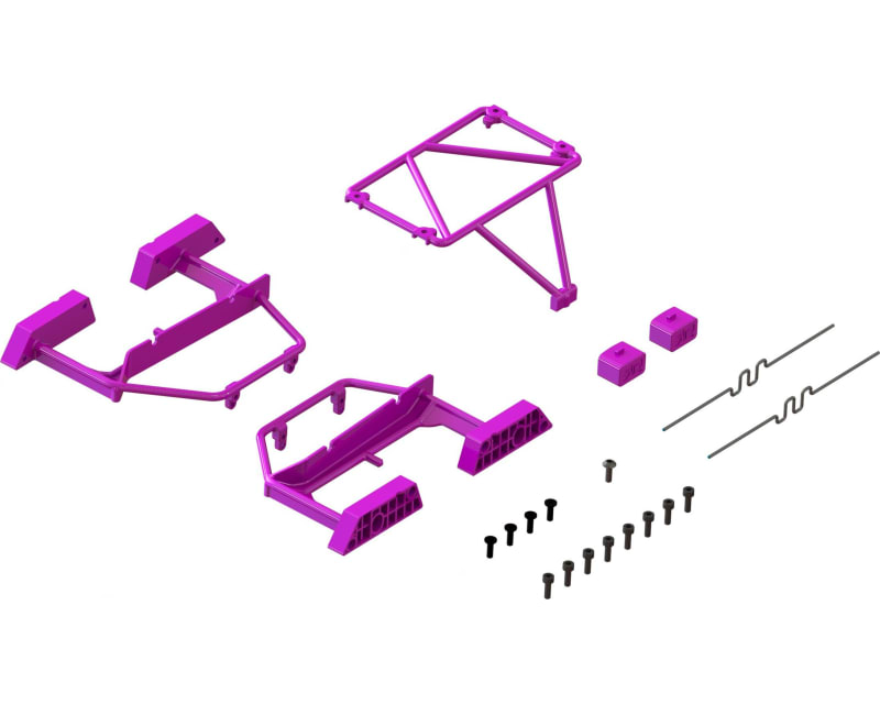 Tap to zoom Desert Truck Body Roll Cage Set Purple - GROM