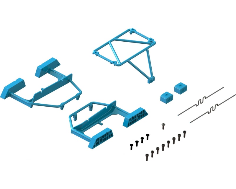 Desert Truck Body Roll Cage Set Blue - GROM