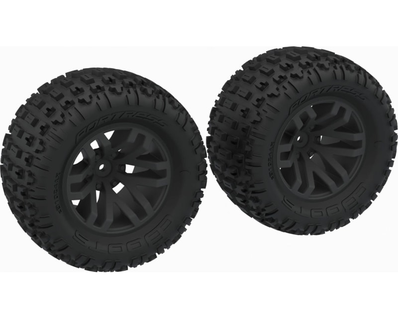 DBOOTS FORTRESS MT Tire Set Glued Black 2 pieces photo