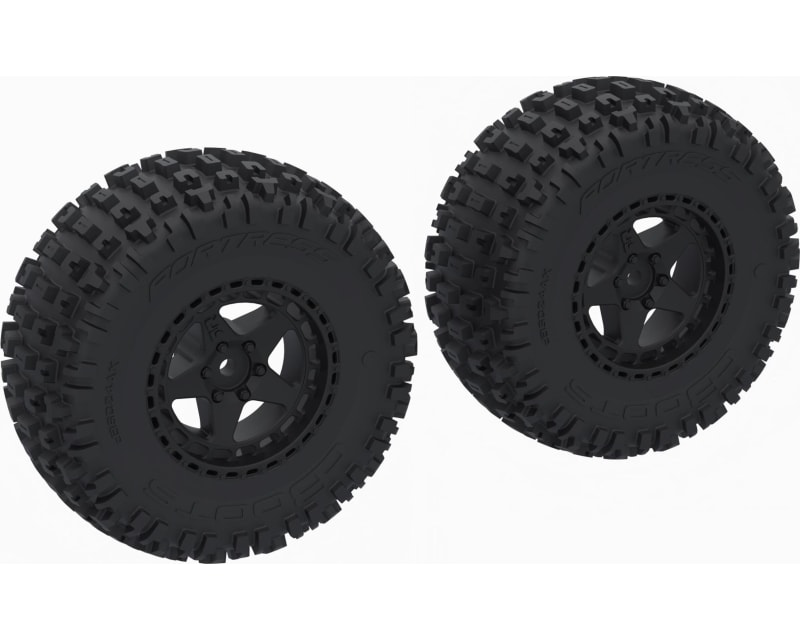 DBOOTS FORTRESS SC Tire Set Glued Black 2 pieces