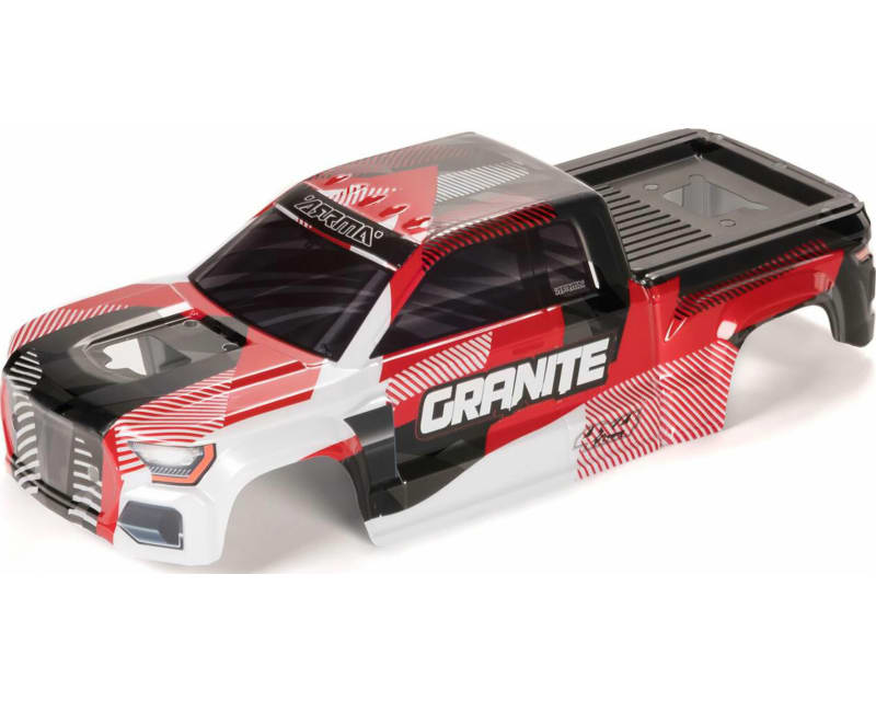 GRANITE 4X4 Clipless Painted Decaled Trimmed Body Red/White