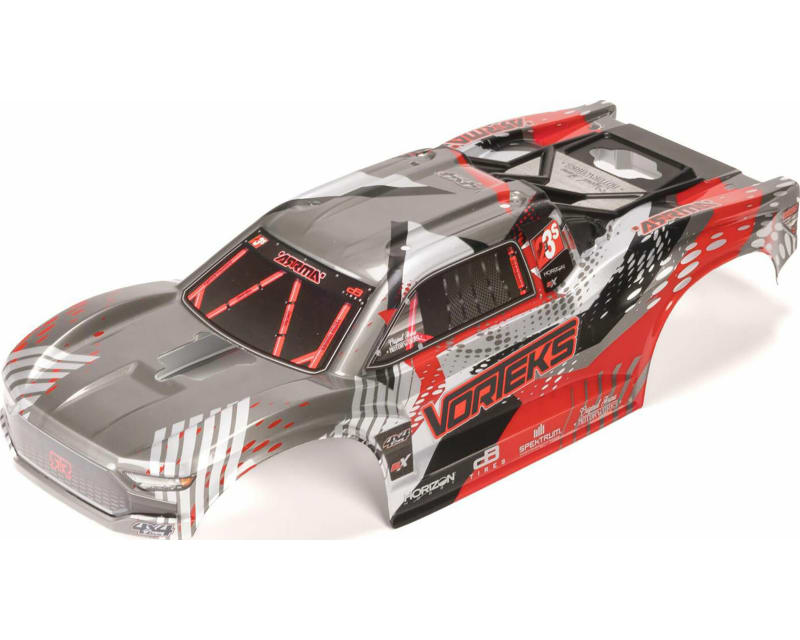 VORTEKS Clipless Painted Decaled Body Red