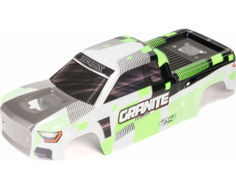 GRANITE 4x4 Clipless Painted Decaled Body Green/White