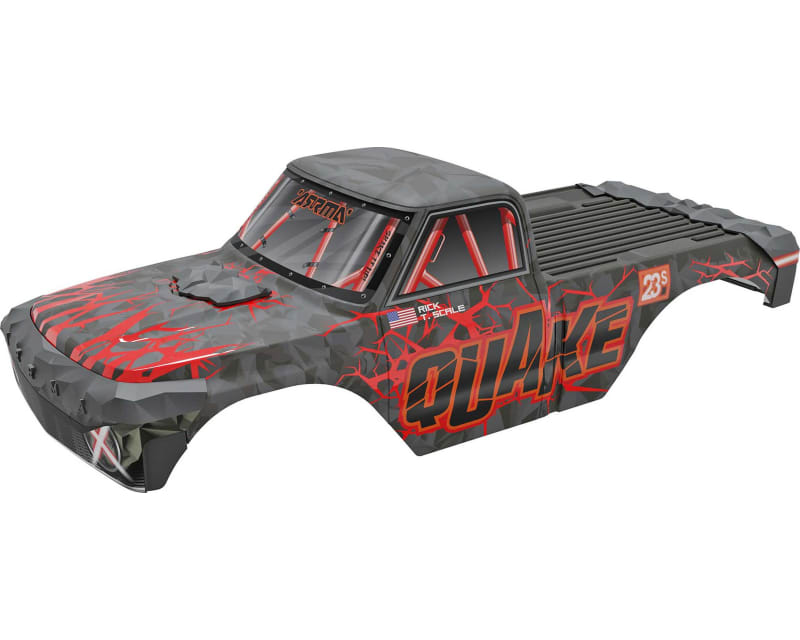 Tap to zoom QUAKE Painted Decaled Trimmed Body Set Red