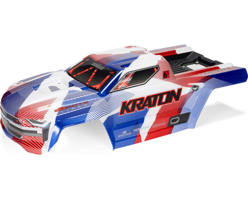 Tap to zoom KRATON Painted Decaled Trimmed Body Set Blue/Red