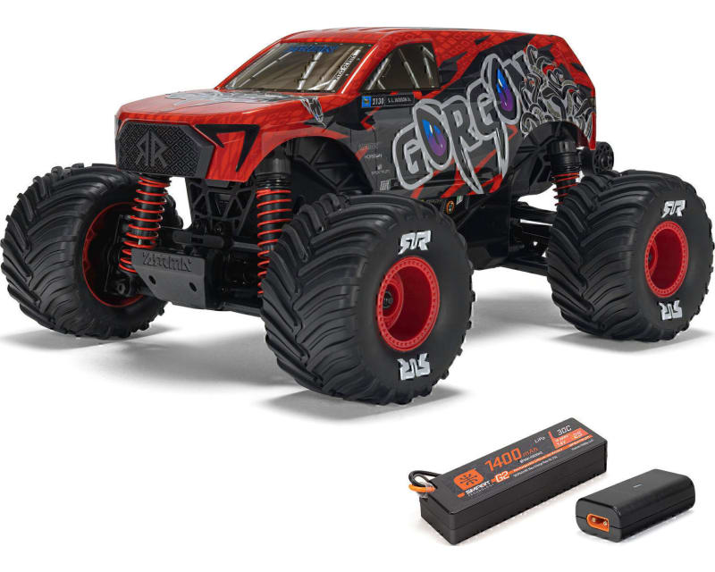 1/16 GORGON GROM 4X4 RTR Brushed Monster Truck Battery & Charger