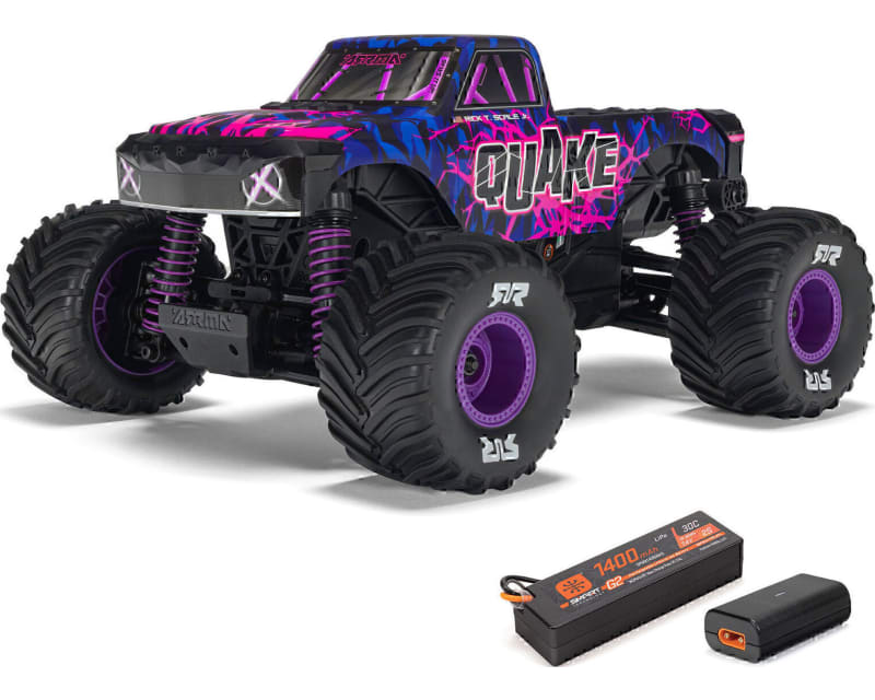 1/16 QUAKE GROM 4X4 RTR Brushed Monster Truck Battery & Charger 