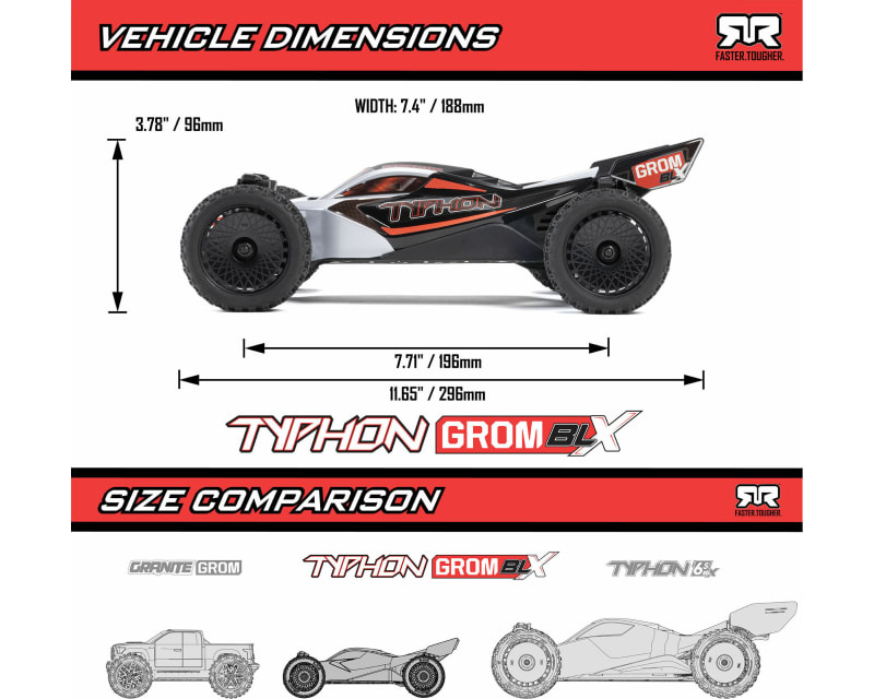 TYPHON GROM 4X4 223S BLX brushless SMALL SCALE BUGGY RTR WITH DS