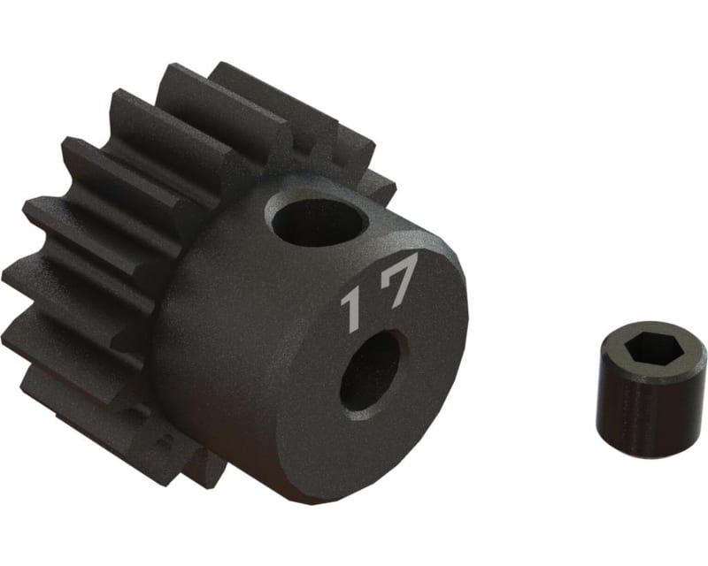 17T 0.8Mod 1/8 Bore CNC Steel Pinion Gear photo