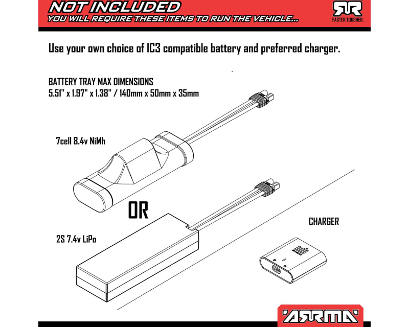 1/10 VORTEKS 2WD RTR Brushed Stadium Truck Blue