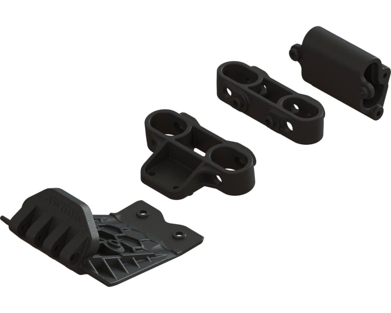 Lower Skid And Bumper Mount Set Black