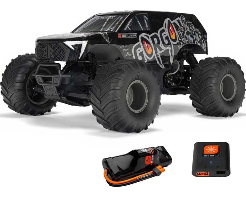 1/10 GORGON 2WD RTR Brushed Monster Truck Battery & Charger Incl