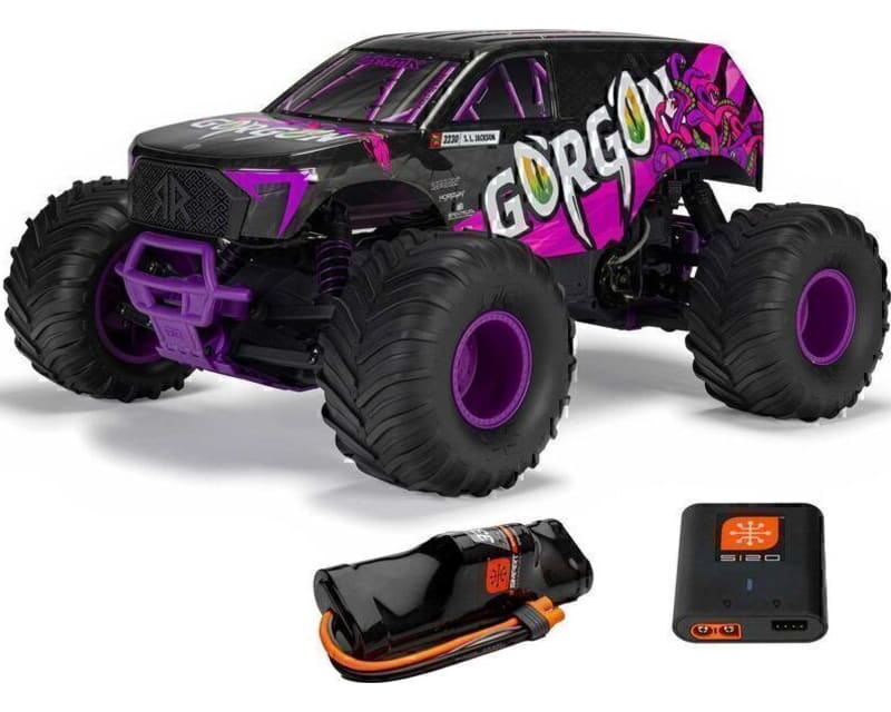 1/10 GORGON 2WD RTR Brushed Monster Truck Battery & Charger Incl