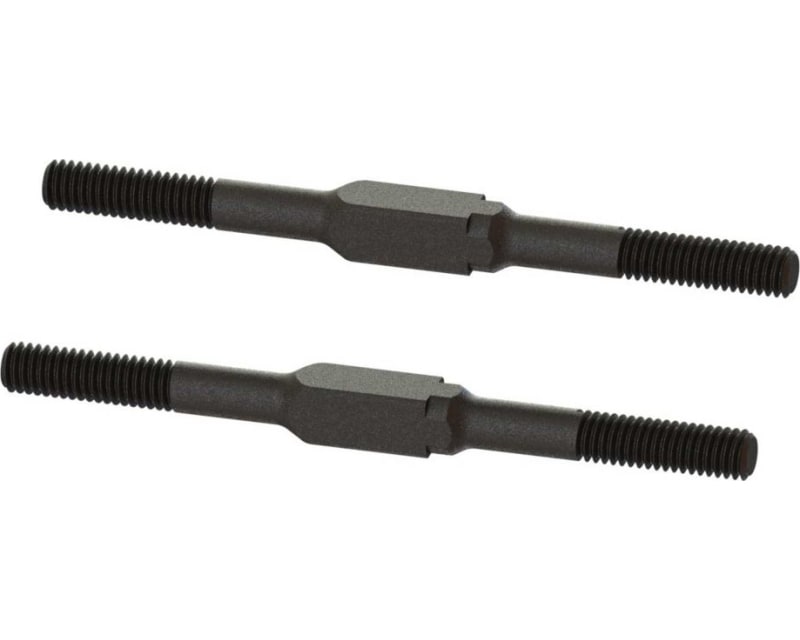 Steel Turnbuckle M4x60mm Black 2 pieces