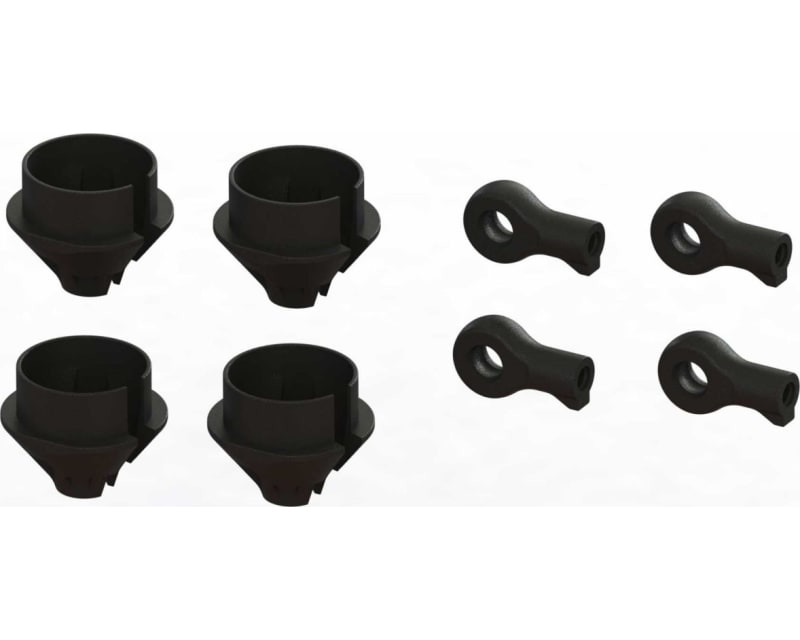 HD Shock Rod End and Spring Cup Set 2 Pairs photo