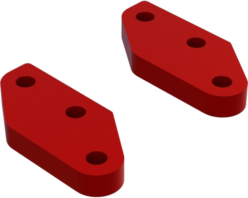 Aluminum Steering Plate A Red 2