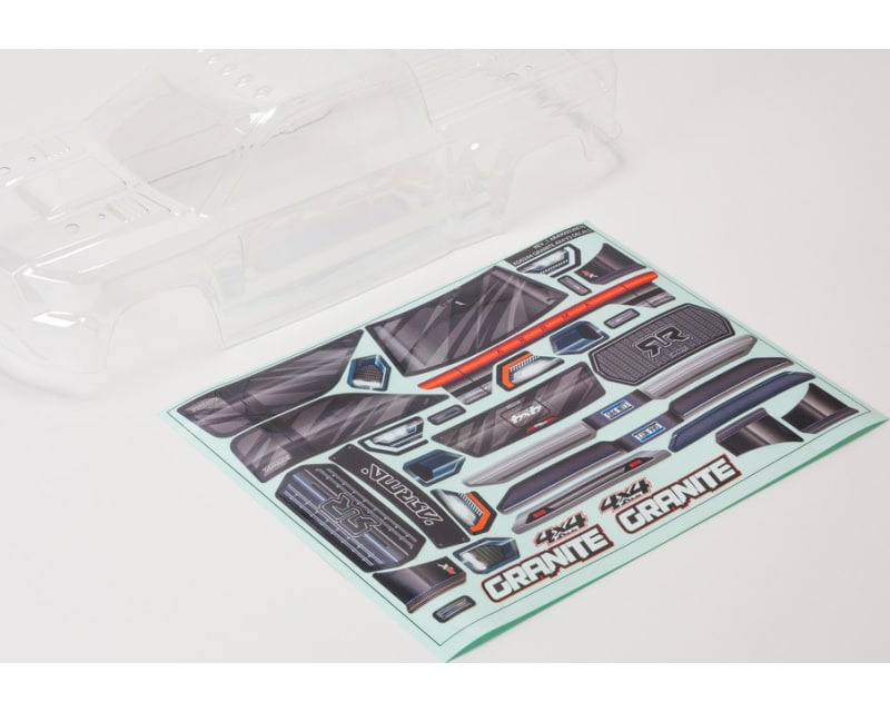 Tap to zoom Granite 4X4 Clear Body w/Decals And Window Masks