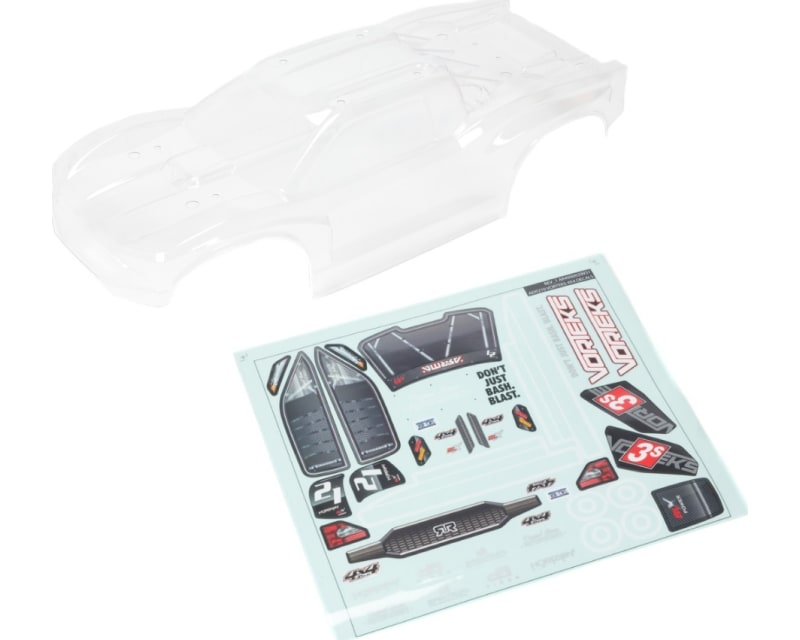 VORTEKS 4X4 Clear Body w/ Decals And Window Masks