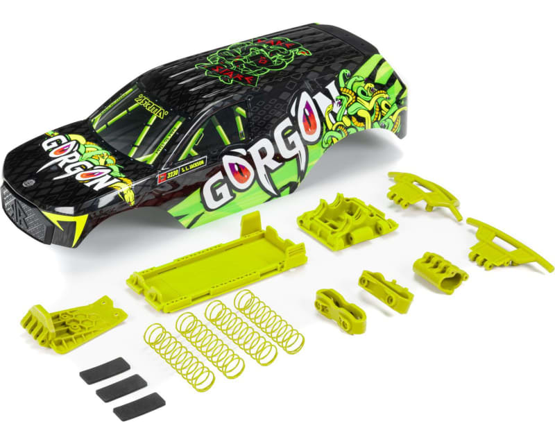 GORGON Painted Decaled Trimmed Body Set Fluoro Yellow