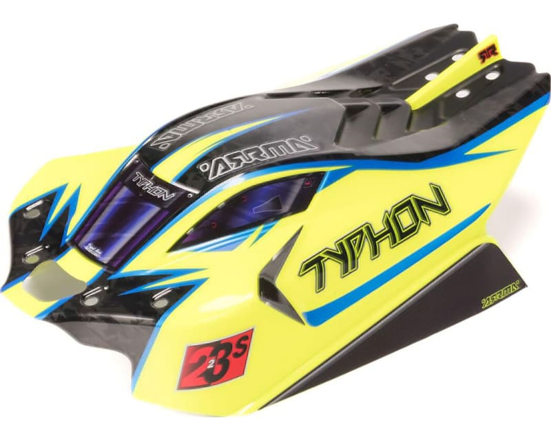 TYPHON 4x4 Clipless Painted Decaled Body Yellow
