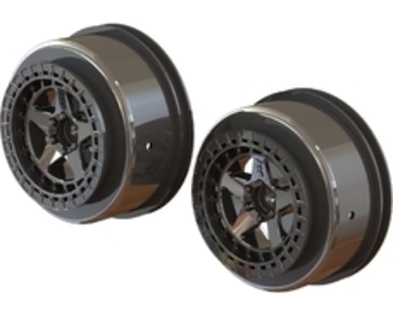 AR510098 SC 2.2 /3.0 Wheel 14mm Hex Black Chrome 2