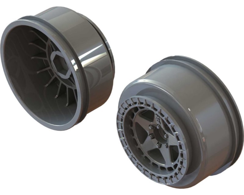 SC 2.2 /3.0 Wheel 14mm Hex Gun Metal 2