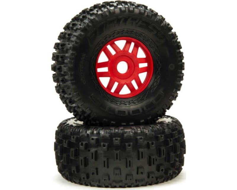 DBOOTS FoRTRess Tire Set Glued Red 2 pieces