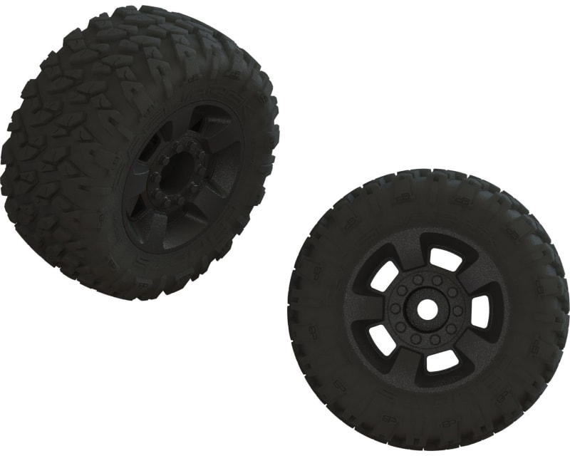 dBoots RAGNAROK Tire Set Glued Black 1 Pair