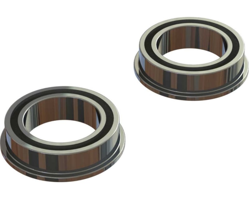 Flange Ball Bearing 10x15x4mm 2RS 2
