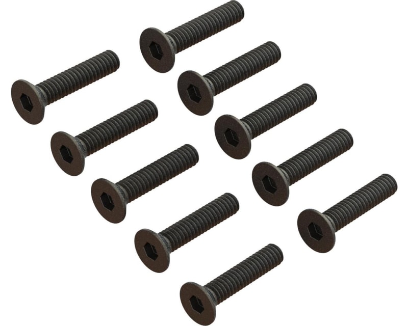 Flat Head Screw M2x10mm 10 pieces photo