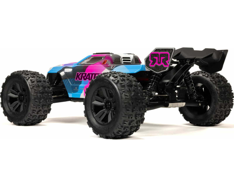 1/8 KRATON 4X4 6S BLX brushless V6 SPEED TRUCK RTR Blue/Pink
