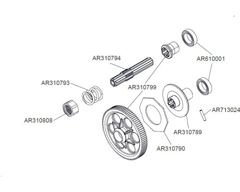 91t 48p Steel Spur Gear Arrma 1:10 4x4
