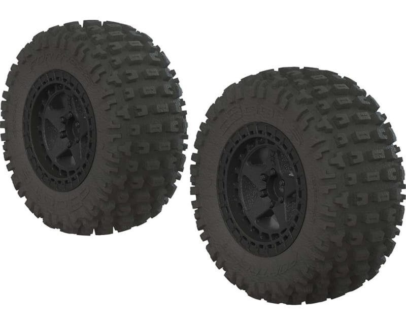 DBOOTS FORTRESS SC TIRE SET GLUED (BLACK) (2 tires)
