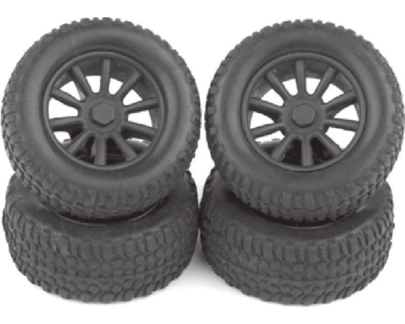 SC28 Front and Rear Wheels and Tires mounted