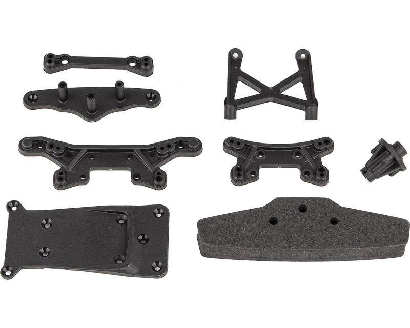 Tap to zoom Reflex 14R Shock Towers Bumper & Skid Plate Set
