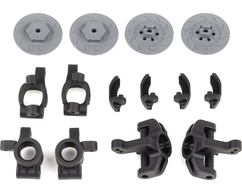 Reflex 14R Steering & Caster Blocks Rear Hubs photo