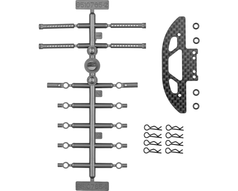 RC28R Front Bumper And Body Mount Set