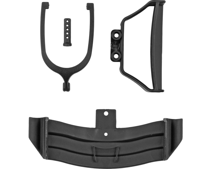 RC28F Front and Rear Wing Set Black