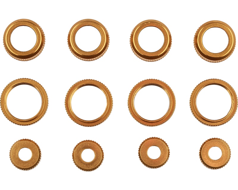 Reflex 14 Classic 10mm Aluminum Shock Caps And Collars Gold